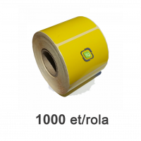 Thermoetikettenrolle ZINTA gelb 58x43mm, 1000 Etiketten/Rolle