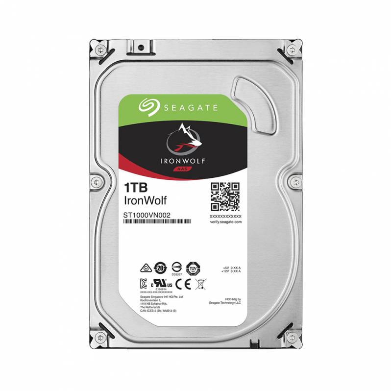 HDD Seagate IronWolf, 3.5", 1TB, SATA III, 5900rpm, 64MB