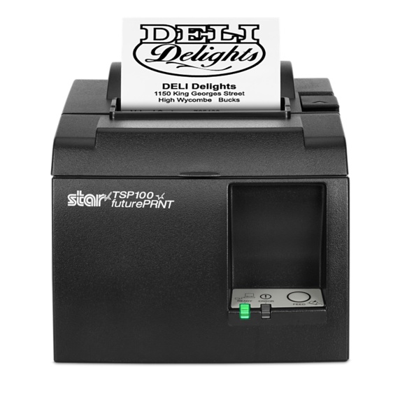 Imprimanta termica STAR TSP143L, LAN, neagra [RECONDITIONAT]