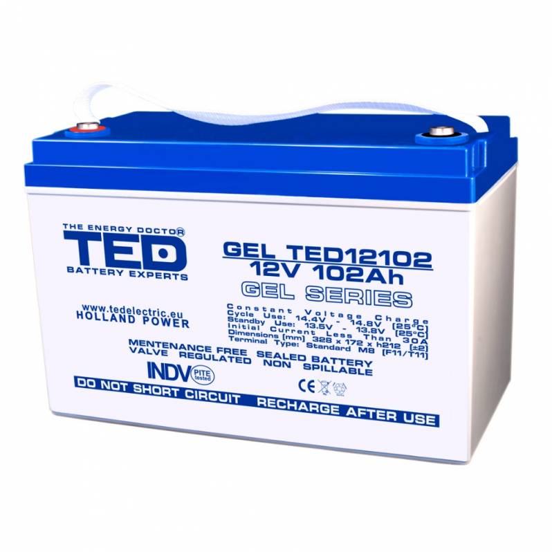 Acumulator TED AGM VRLA 12V 102Ah