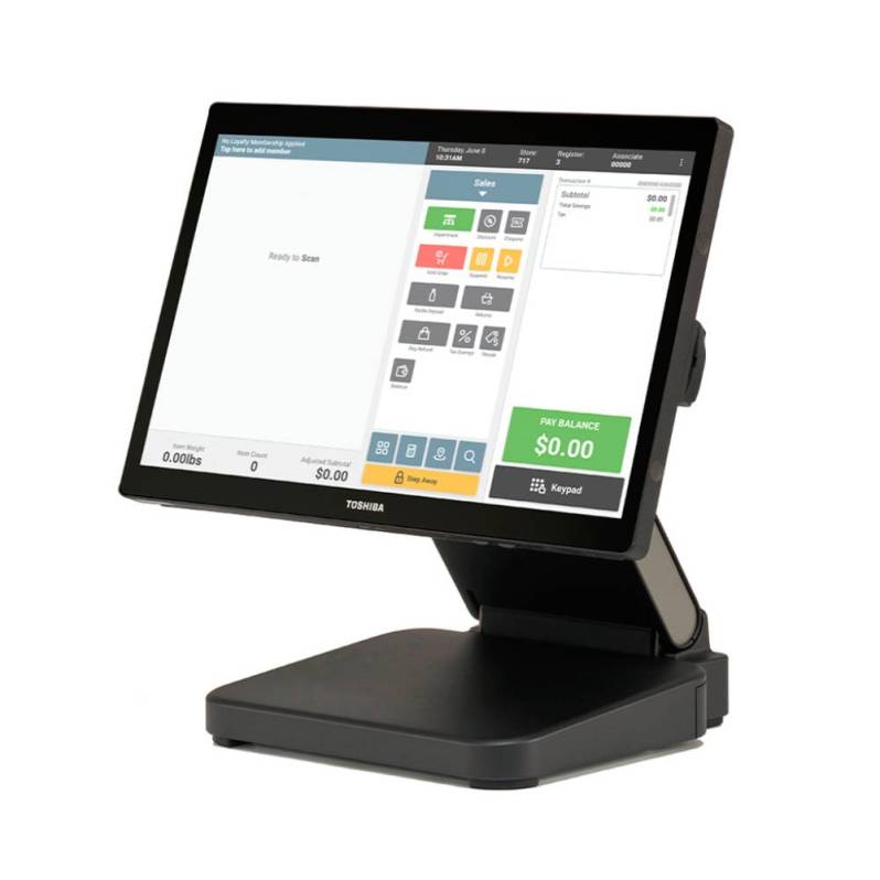 Monitor POS all-in-one Toshiba TCx810, multi touch capacitiv, FHD, negru