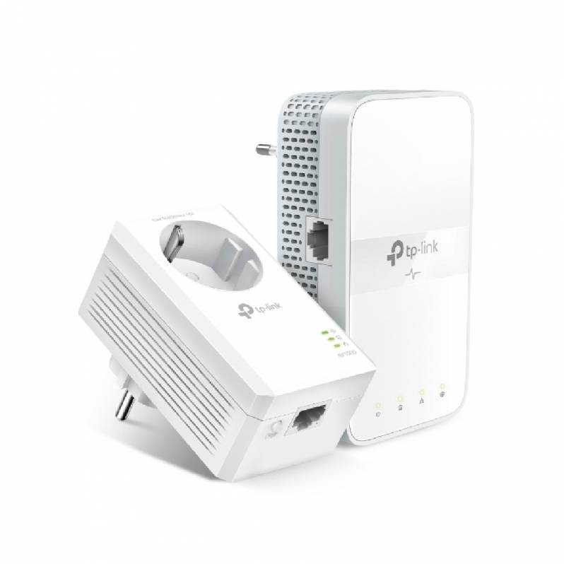 Kit adaptor PowerLine TP-LINK, AV1000, Wi-Fi, 1000Mbps, powerline, alb