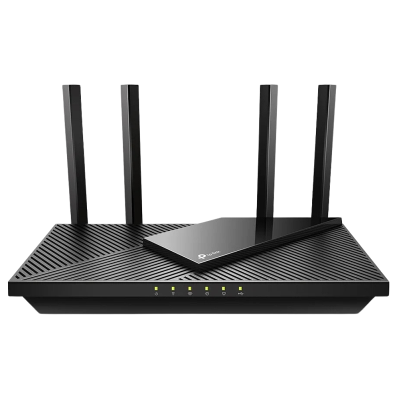 Router wireless TP-LINK Archer AX55, Gigabit, Wi-Fi 6, Dual-Band AX3000, antena externa, negru