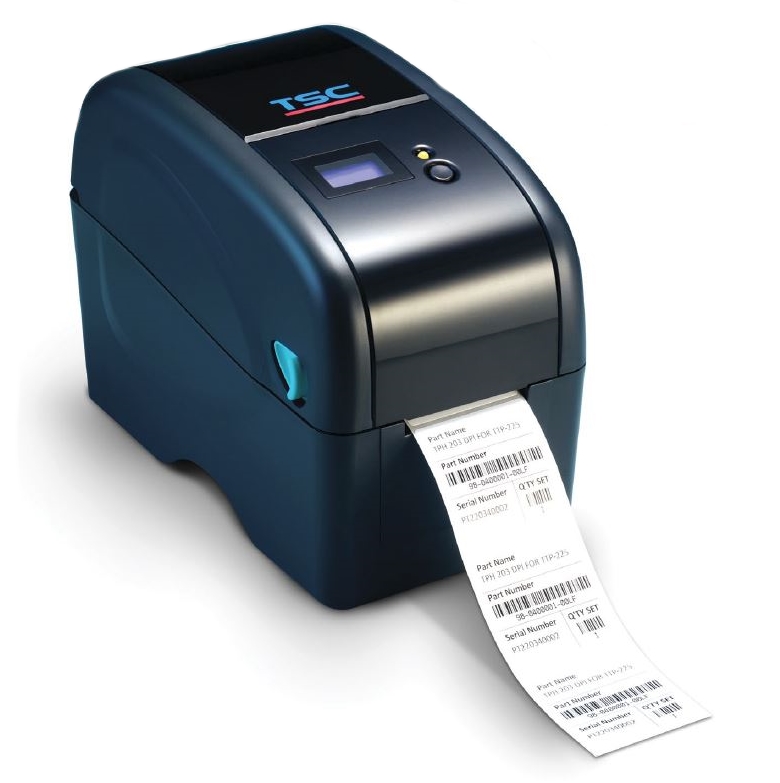 Imprimanta de etichete TSC TTP-323, 300DPI, Ethernet, LCD, albastra