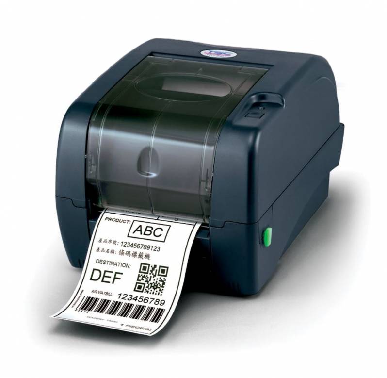 Imprimanta de etichete TSC TTP-345, 300DPI, Ethernet, albastra