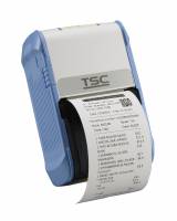 Mobiler Etikettendrucker TSC Alpha-2R, 203 DPI, Wi-Fi, USB, weiß/blau
