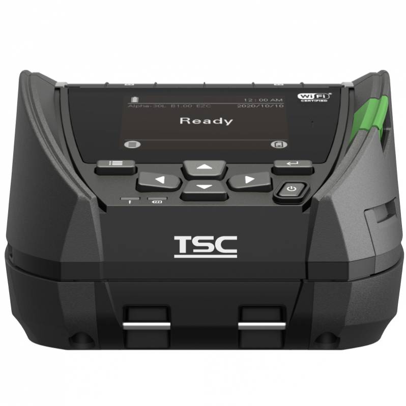 Stampante per etichette mobile TSC Alpha-40L, 203 DPI, USB, Wi-Fi,  Bluetooth, spellicolatore