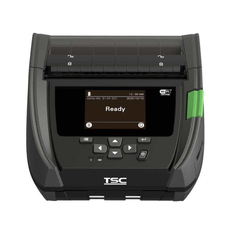 Imprimanta mobila de etichete TSC Alpha-40L, 203DPI, USB, Wi-Fi, Bluetooth, peeler, [RESIGILAT]