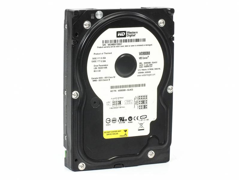 Hard disk Western Digital, 80 GB