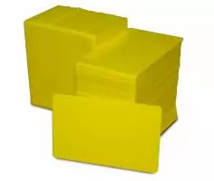 Card PVC Zebra Premier, CR80, galben