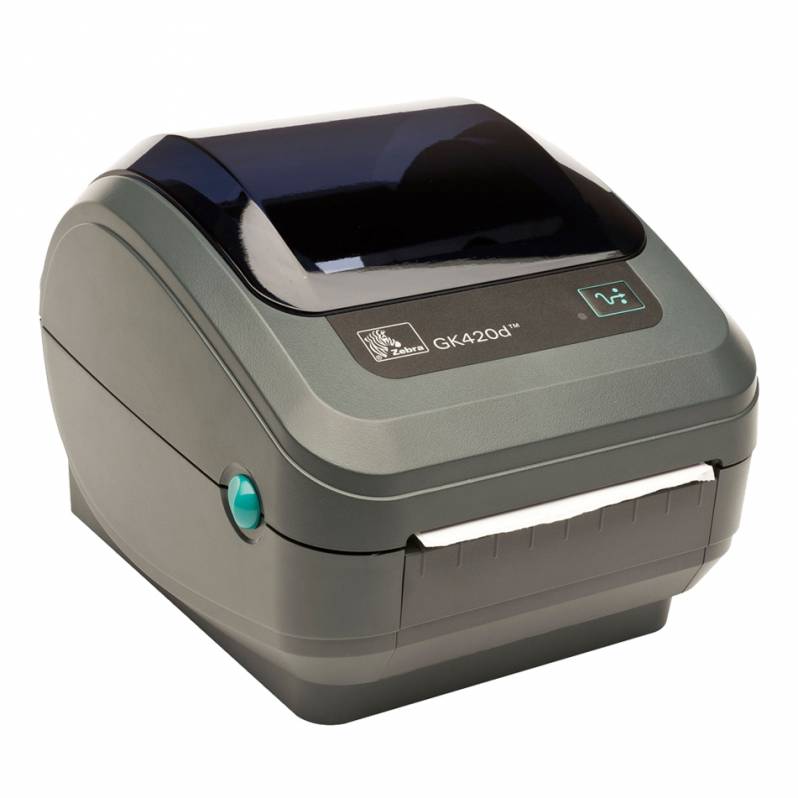 Imprimanta de etichete Zebra GK420D, 203DPI, Ethernet, dispenser