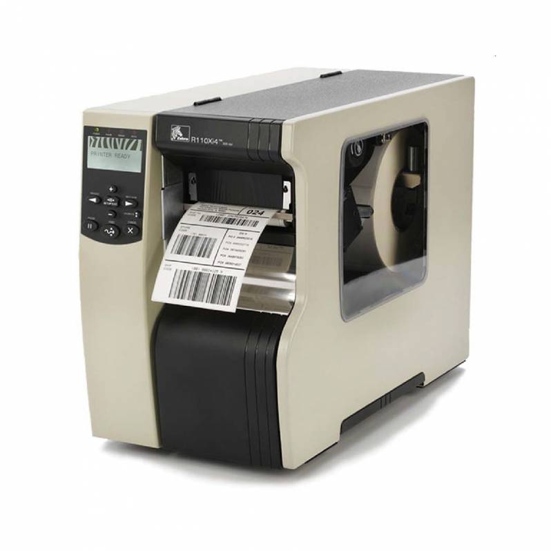 Imprimanta de etichete Zebra 110Xi4, 600DPI, rewinder, peeler