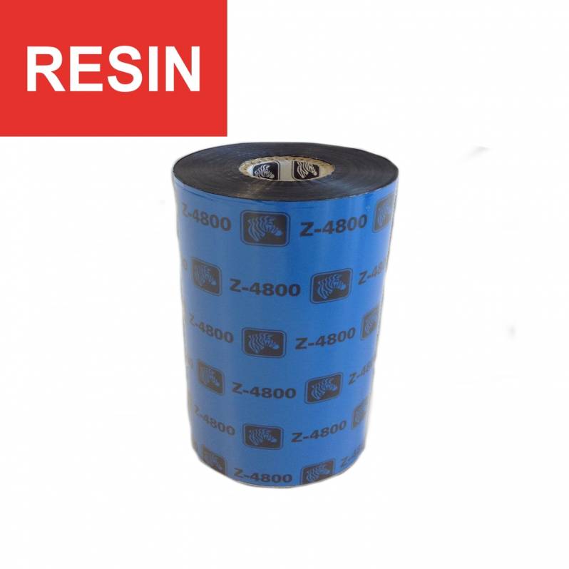 Ribon Zebra 4800 110mm x 450m negru, OUT