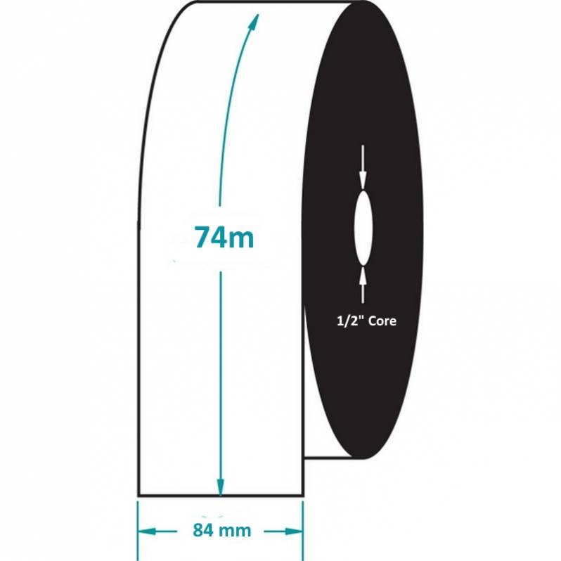 Ribon Zebra 5095 84mm x 74m, negru, OUT