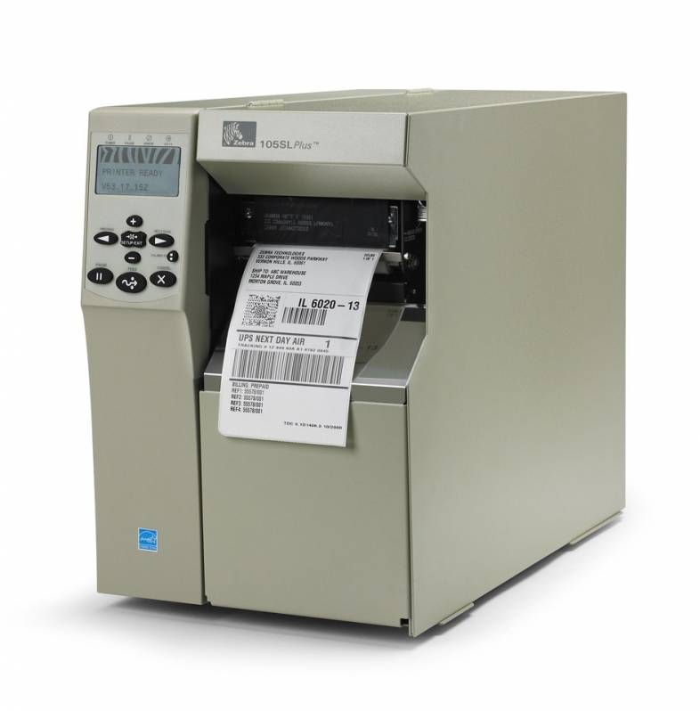 Imprimanta de etichete Zebra 105SL Plus, 300DPI, cutter