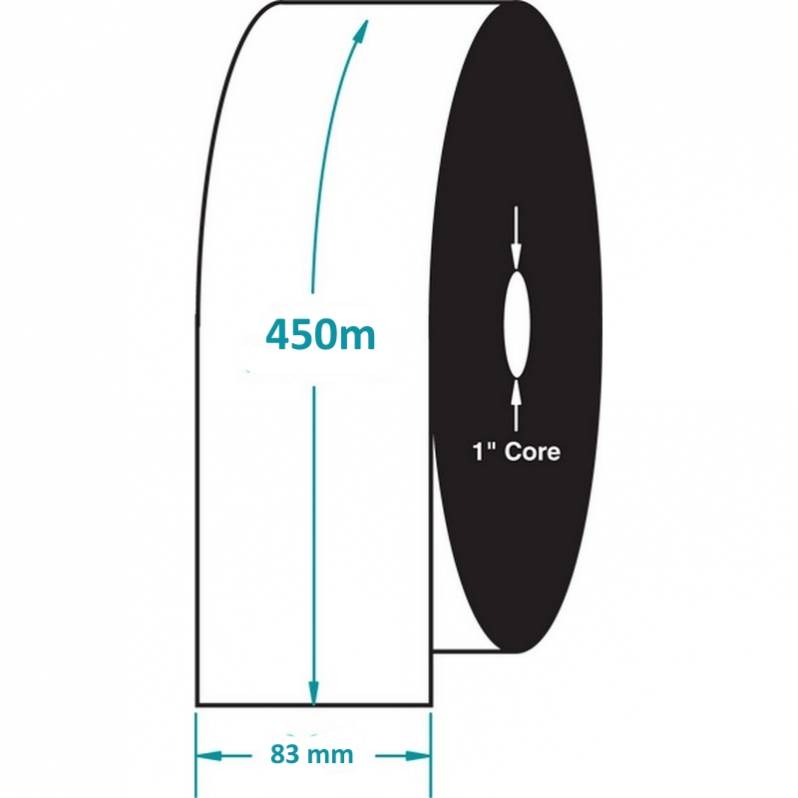 Ribon Zebra 2300 83mm x 450m, negru, OUT