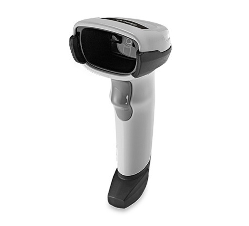 Lecteur de codes-barres Zebra DS2208, USB, support, blanc