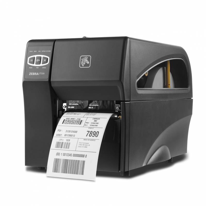 Imprimanta de etichete Zebra ZT220 TT, 203DPI, Ethernet, cutter