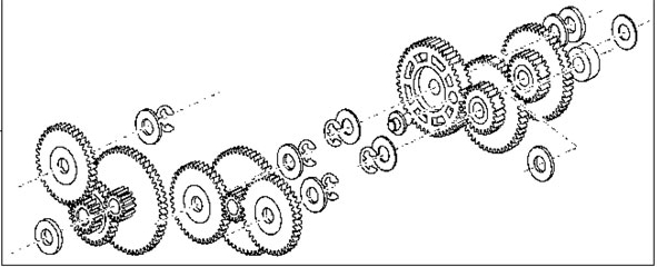 Kit Drive Gears TTP21X0