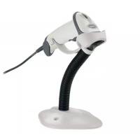 Lecteur de codes-barres Motorola Symbol LS2208, 1D, USB, support, blanc