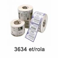 Zebra Z-Ultimate 3000T Etikettenrolle 57x38mm PP silber, 3634 St./Rolle