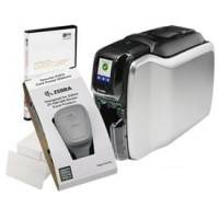 Zebra ZC300 Kartendrucker, einseitig, Ethernet, Display, Set