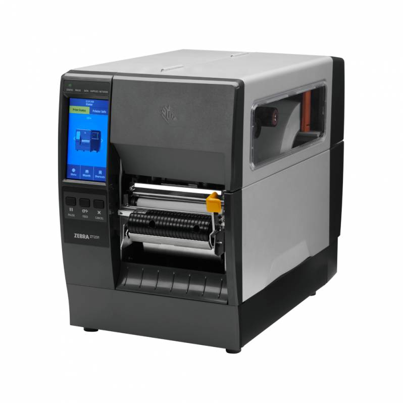 Imprimanta de etichete Zebra ZT231, TT, 203 DPI, USB, Serial, Ethernet, display, peeler