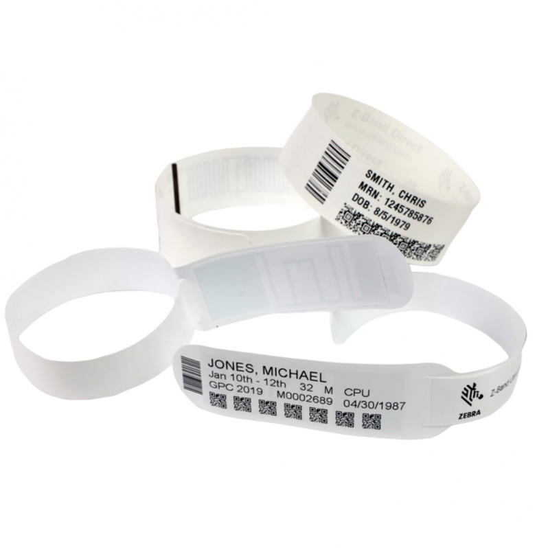 Bratara RFID Zebra Z-Band Ultrasof LR, 25 x 362mm, 175 et./rola