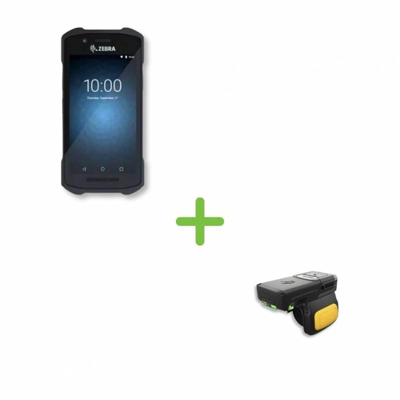 Pachet solutie wearable de scanare Zebra, terminal mobil TC21, ring scanner RS5100