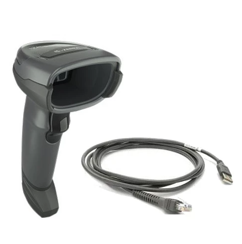 Cititor coduri de bare Zebra DS4608, 2D, HD, USB, negru