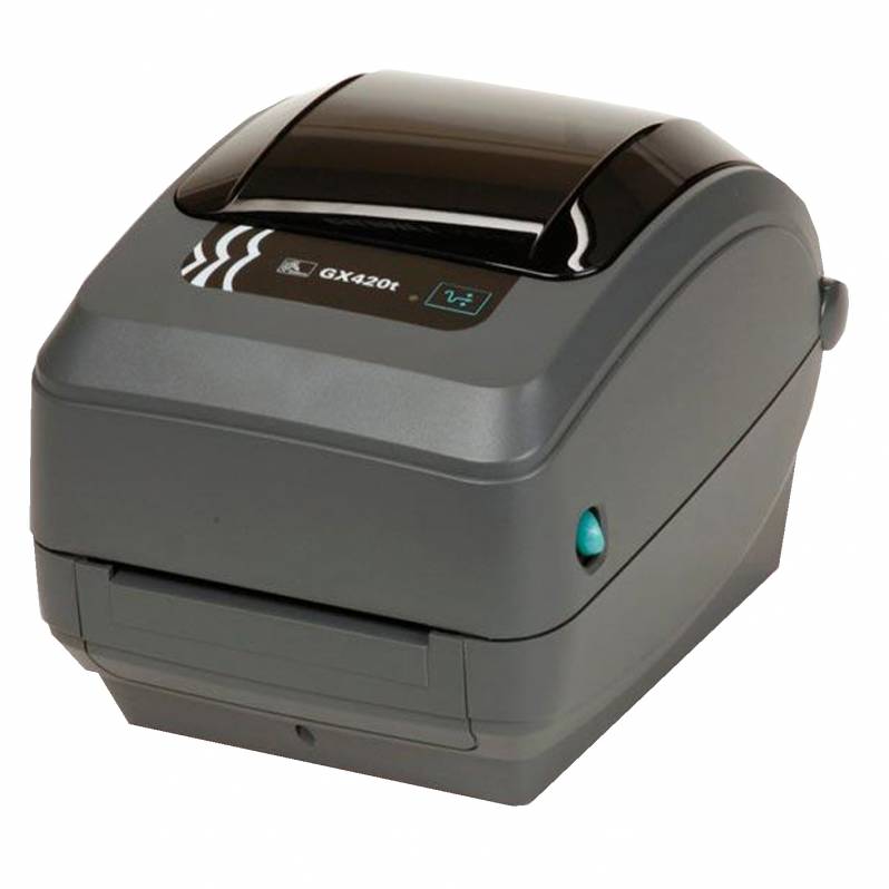 Imprimanta de etichete Zebra GX420T, 203DPI, dispenser, senzor mobil