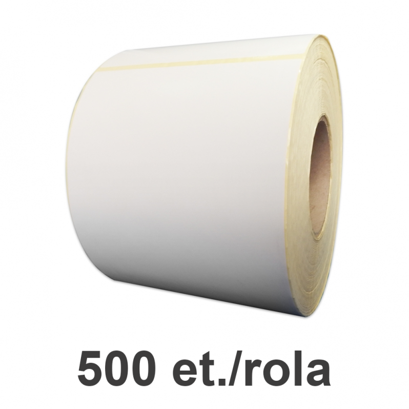 Rola etichete de plastic ZINTA albe 30x188mm, 500 et./rola