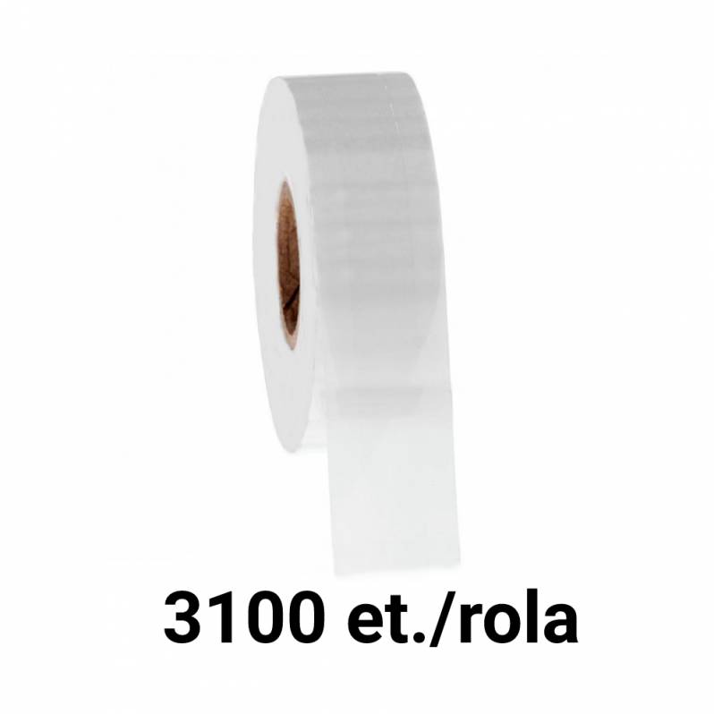 Rola etichete de plastic ZINTA albe 30x13mm, 3100 et./rola