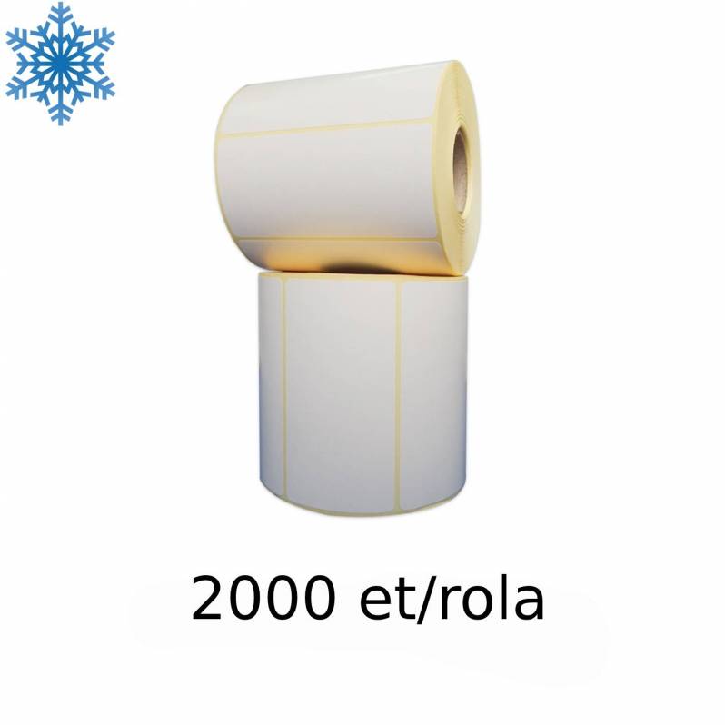 Rola etichete semilucioase ZINTA 50x20mm, pentru congelate, 2000 et./rola