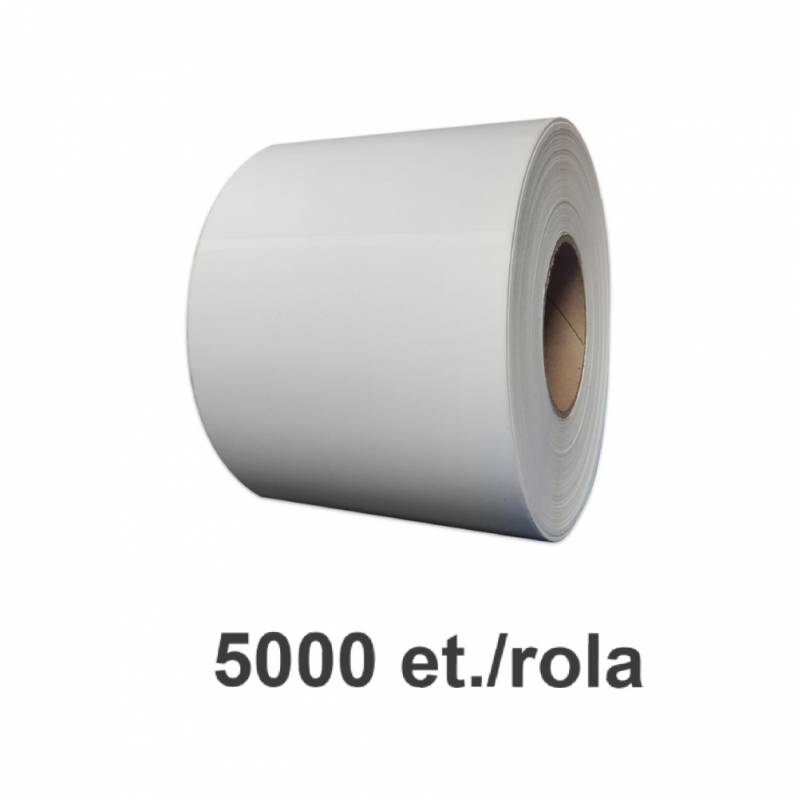 Rola etichete PE autodistructibile albe 50x32mm, 5000 et./rola