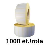 Thermoetikettenrolle ZINTA 80x40mm, 1000 Etiketten/Rolle