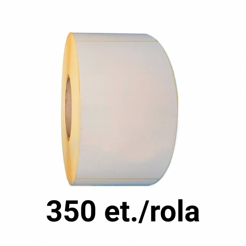 Rola etichete semilucioase ZINTA 75x210 mm, perfor gap, 350 et./rola