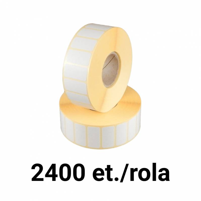 Rola etichete semilucioase ZINTA 30x15mm, 2400 et./rola