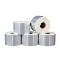 Rola etichete de plastic ZINTA argintii 60x30mm, 2000 et./rola