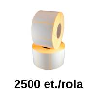 Thermoetikettenrolle ZINTA weiß 24x15mm, 2500 Et./Rolle