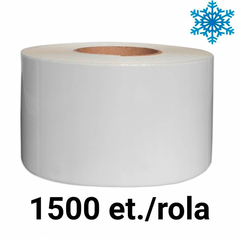 Rola etichete de plastic ZINTA albe 60x145mm, 1500 et. /rola, freeze, perso. DAMIANA 2001 EOOD