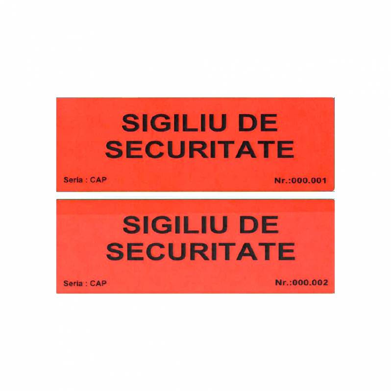 Rola etichete de sigiliu ZINTA 150x50, VOID, fara reziduri, 100 et/rola, personalizare SIGILIU DE SECURITATE