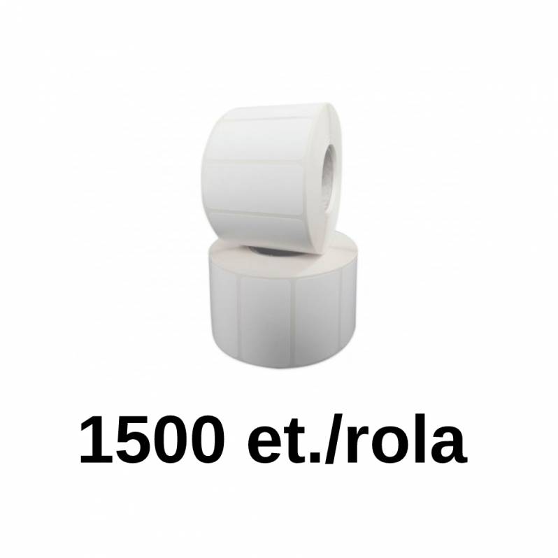 Rola etichete plastic ZINTA albe 104x36mm, 1500 et./rola