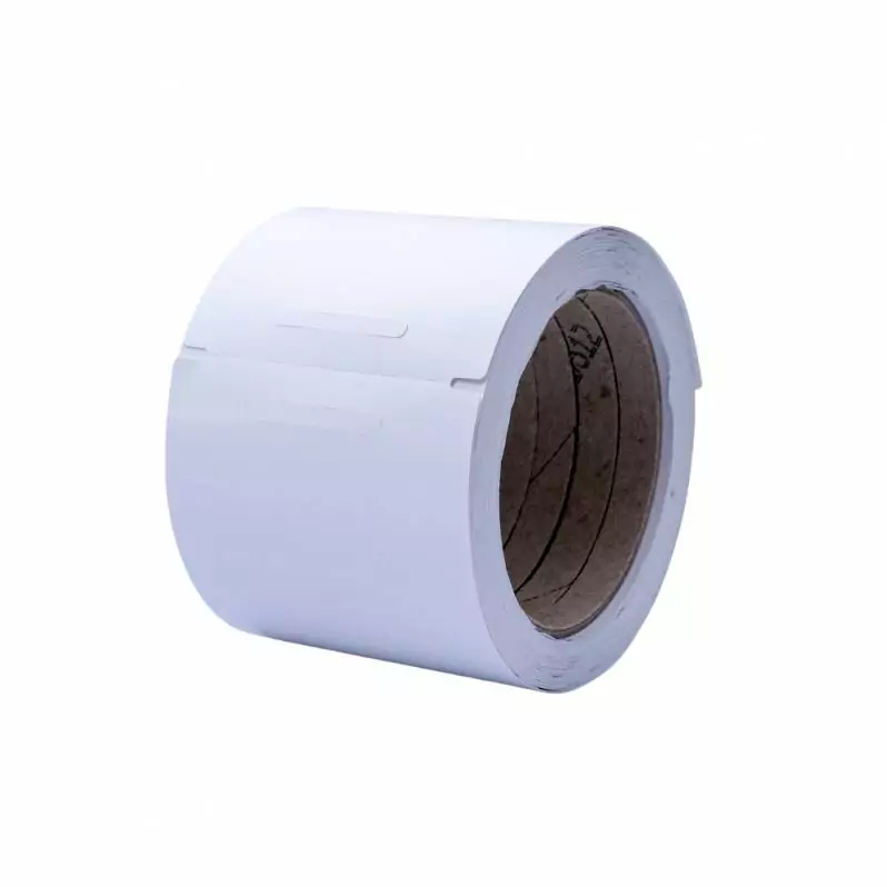 Tag plastic fara adeziv, ZINTA, 80x135mm, 150 gr/mp, 1000 et./rola, perfor, notch