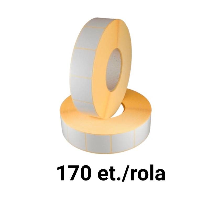 Rola de etichete ecothermal ZINTA 70x52mm, 170 et./rola, portocalii