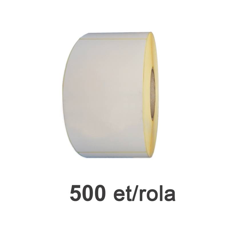 Rola etichete antifurt ZINTA albe, 30x40mm, cod de bare, diam 40 RF, 500 et./rola