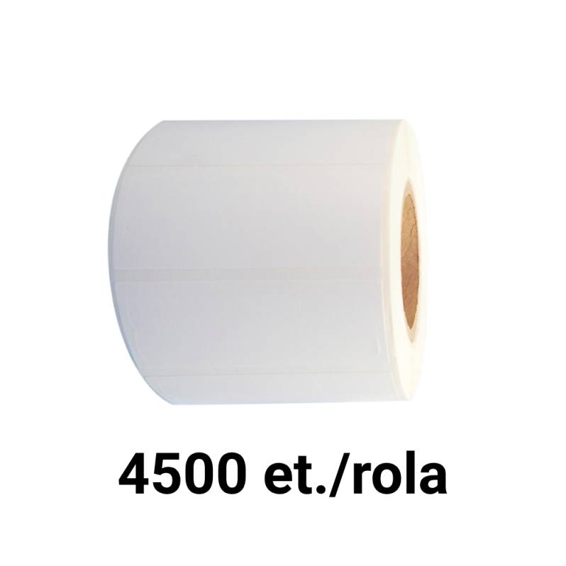 Rola etichete de plastic ZINTA 80x40mm - PERSONALIZARE BIOSINTEX, 4500 et./rola