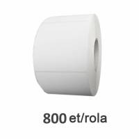 ZINTA BOPP weiße Etikettenrolle, 100x70 mm, 800 Etiketten/Rolle