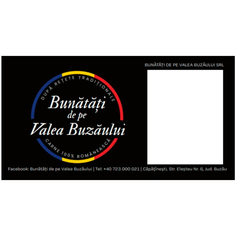 Rola etichete termice ZINTA 120x60mm, Top Thermal, 800 etichete/rola, personalizare Bunatati Valea Buzaului