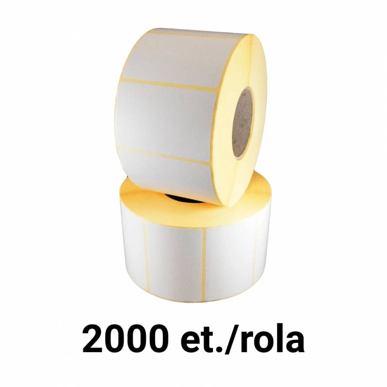Rola etichete PE autodistructibile albe 42x21mm, 2000 et./rola